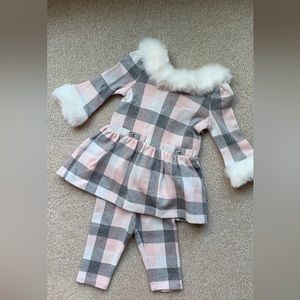 NWT Janie & Jack Dress/Pant Set 3-6mos